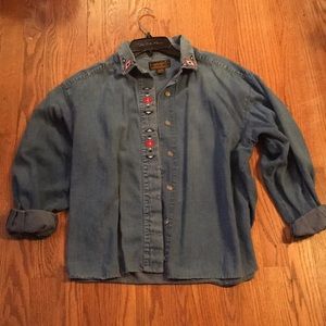 Vintage Eddie Bauer Jean Jacket/ Cover Up